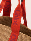 Wooden Orange Large Woody Basket Handbag