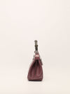 Old Rose Medium Lady Lock Bamboo Top Handle Bag