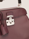 Old Rose Medium Lady Lock Bamboo Top Handle Bag