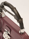 Old Rose Medium Lady Lock Bamboo Top Handle Bag