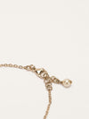 Gold CC Crystal Embellished Bracelet