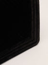 Black Old Medium Chevron Velvet Boy Bag With GHW