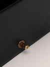 Black Old Medium Chevron Velvet Boy Bag With GHW