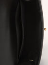 Black Old Medium Chevron Velvet Boy Bag With GHW