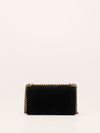 Black Old Medium Chevron Velvet Boy Bag With GHW