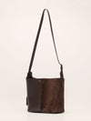 Brown Medium Bilbao Suede And Leather Tote