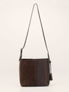 Brown Medium Bilbao Suede And Leather Tote