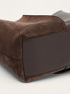 Brown Medium Bilbao Suede And Leather Tote