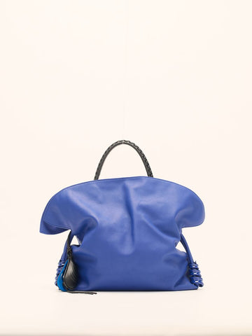 Star Blue Medium Coil Flamenco Clutch Bag