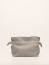 Grey Medium Josef & Annie Albers Flamenco Square Clutch Bag