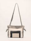 Grey Medium Josef & Annie Albers Flamenco Square Clutch Bag