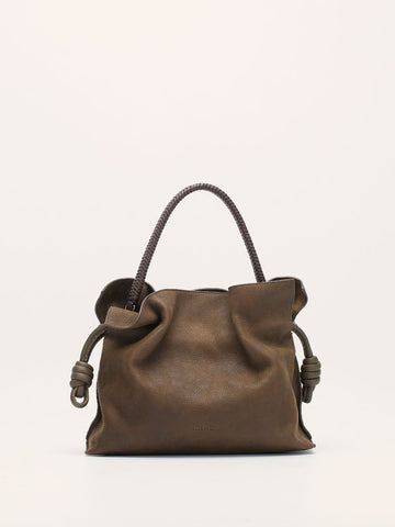 Medium Tundra Suede Flamenco Clutch