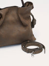 Medium Tundra Suede Flamenco Clutch