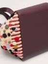 Burgundy Paula's Ibiza Dotted Hammock Bag