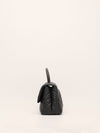 Black Medium Quilted Caviar Coco Handle Flap Bag With SHW