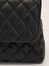 Black Medium Quilted Caviar Coco Handle Flap Bag With SHW