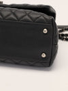 Black Medium Quilted Caviar Coco Handle Flap Bag With SHW