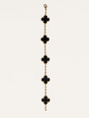 Yellow Gold Vintage Alhambra Black Onyx 5-Motif Bracelet