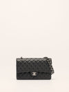 Black Medium Caviar Classic Double Flap Handbag With SHW