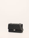 Black Medium Caviar Classic Double Flap Handbag With SHW
