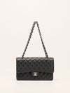 Black Medium Caviar Classic Double Flap Handbag With SHW