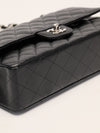 Black Medium Caviar Classic Double Flap Handbag With SHW