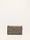 Black Minaudière Clutch With Multicolour Embellishments With GHW