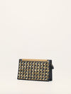 Black Minaudière Clutch With Multicolour Embellishments With GHW