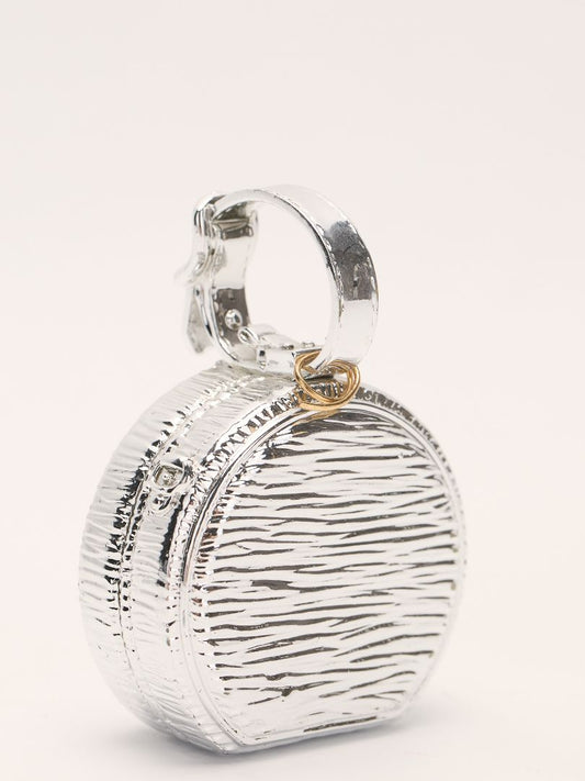 Silver Handbag Christmas Bauble