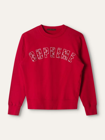 Ltd Ed Red "Supreme" Crew Neck Sweatshirt