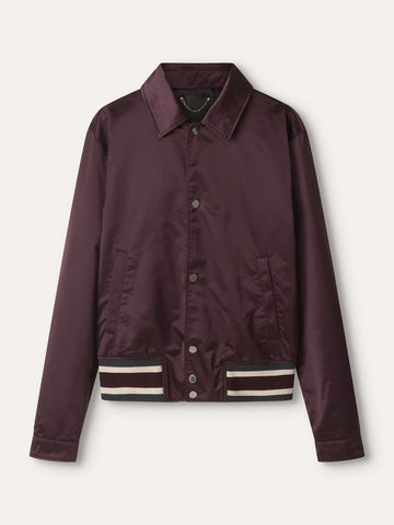 Purple Snakeskin Bomber Jacket