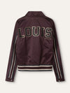 Purple Snakeskin Bomber Jacket