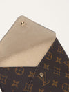 Brown Monogram Invitation Envelope Pochette 1