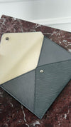 Silver Metallic Invitation Envelope Pochette
