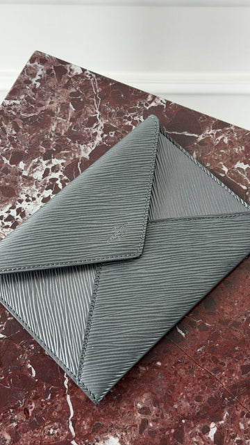 Silver Metallic Invitation Envelope Pochette