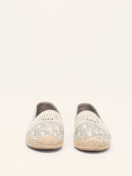 Grey Oblique Granville Canvas Espadrilles