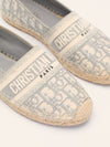 Grey Oblique Granville Canvas Espadrilles