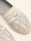Grey Oblique Granville Canvas Espadrilles