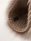 Grey Mohair Beanie