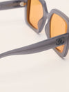 Grey & Orange Butterfly Sunglasses