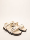 White Sunset Flat Comfort Sandals