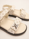 White Sunset Flat Comfort Sandals