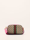 Fluorescent Fuchsia Small Ophidia GG Crossbody Bag