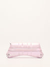 Iridescent Pink Horsebit Shoulder Bag