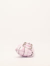 Iridescent Pink Horsebit Shoulder Bag