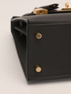Kelly 25 Noir Veau Epsom With GHW 2025 K Stamp