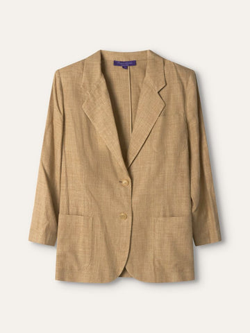 Beige Giuseppina Blazer & Short Set