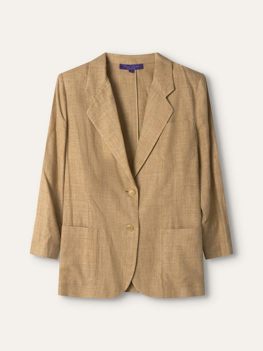 Beige Giuseppina Blazer & Short Set