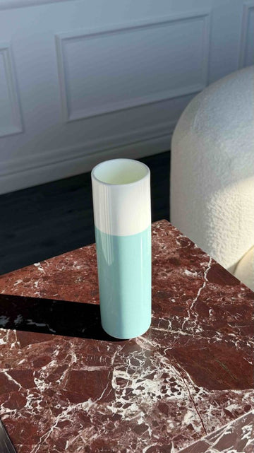 Light Blue Block Colour Vase