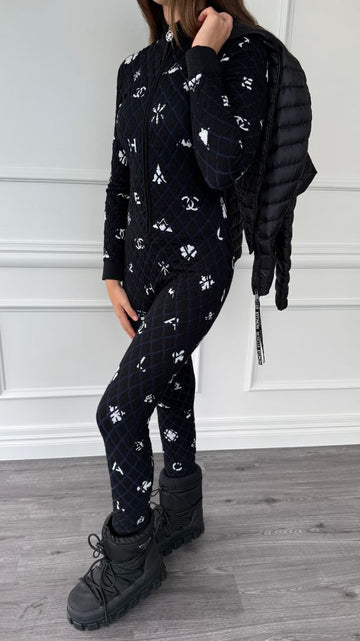 Navy Quilted Coco Snow Jumpsuit